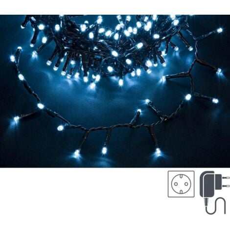 Guirlande lumineuse Snake400L Bianco 5Mm Filo Verde Ip44 12x