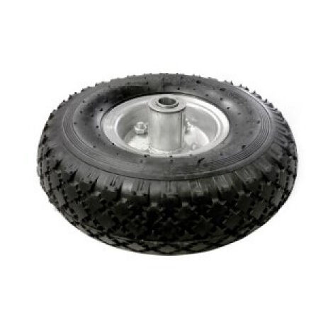 Roue increvable pour chariot 25 x 8 cm - Axe 16 mm - Linxor - Gamm vert