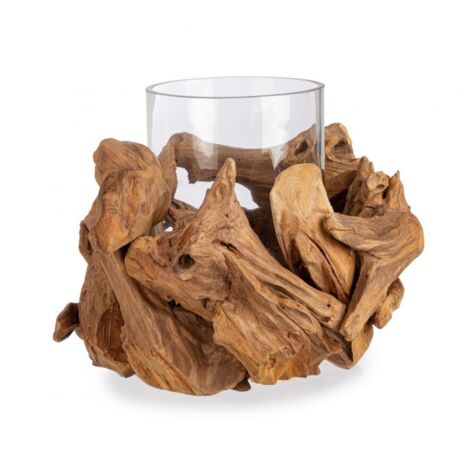 Lampe en bois D.36x22h