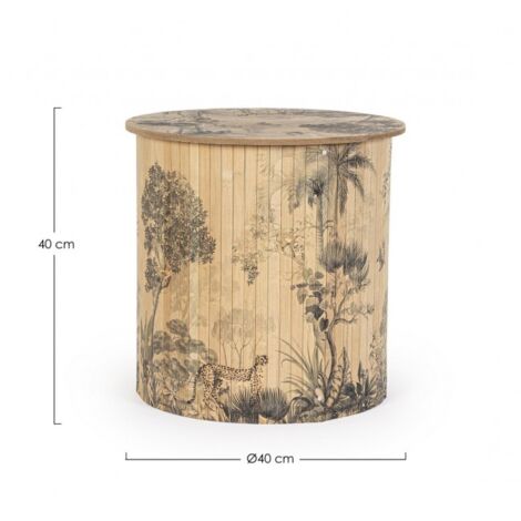 3x Table en bois D.40x40h