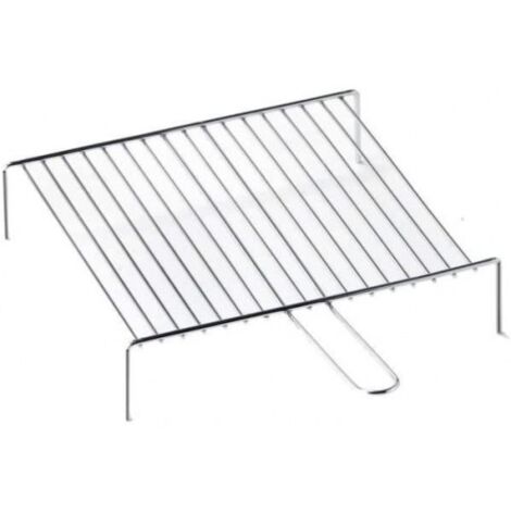 Grille de cheminée en métal résistante à la chaleur 60x40 – Pieds pour cuisson sur braises – Idéale pour barbecue et grillades – Ompagrill