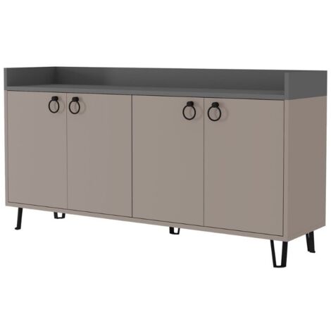Buffet tortora anthracite 140x36x80