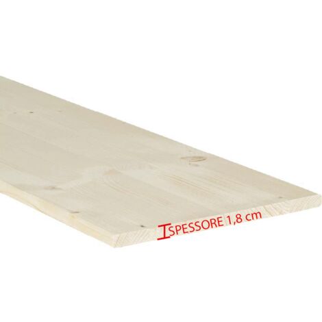 Bois de sapin lamellaire épaisseur 1,8 cm x P 30 cm x L 100 cm