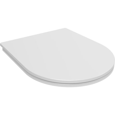 WC en résine thermodurcissable blanche brillante avec fermeture douce. (1/5)