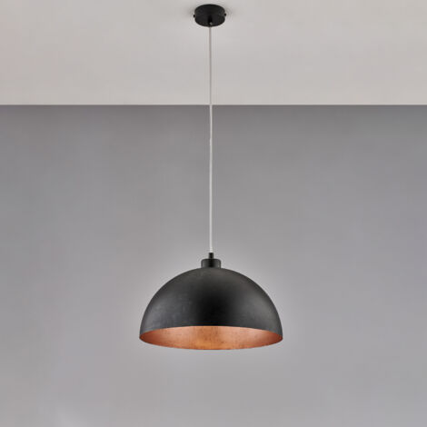 Sospensione Metallica Atmosfera – Nero, Diametro 19 Cm, Altezza 22 Cm – Design Moderno