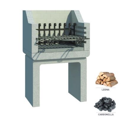 Barbecue in muratura Terrazzo 76x56x120 cm