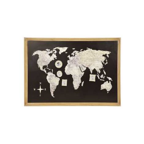 Image du monde noir avec cadre photo cm. 109.5x3xh76.5 (1/5)