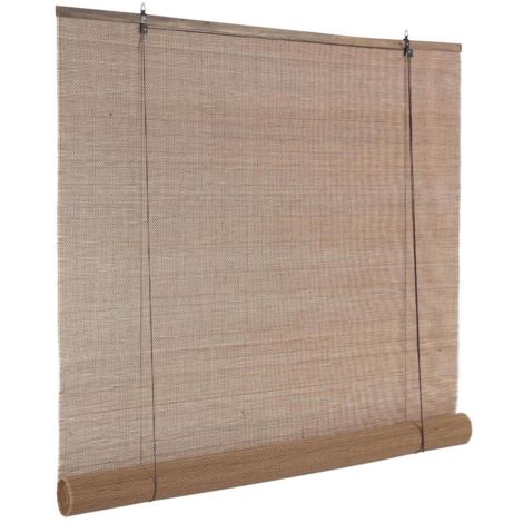 Tenda Pia Marrone 120x260h in Bamboo e Legno (1/4)