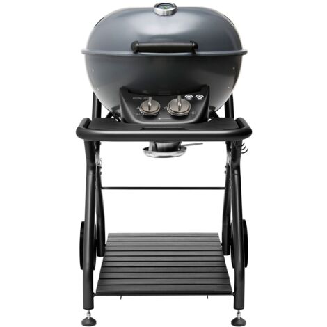Barbecue portable à gaz 2 brûleurs – Surface de cuisson 54 cm – Dimensions L 67 x P 97 x A 106 cm – Technologie EASY FLIP – Outdoorchef (1/5)