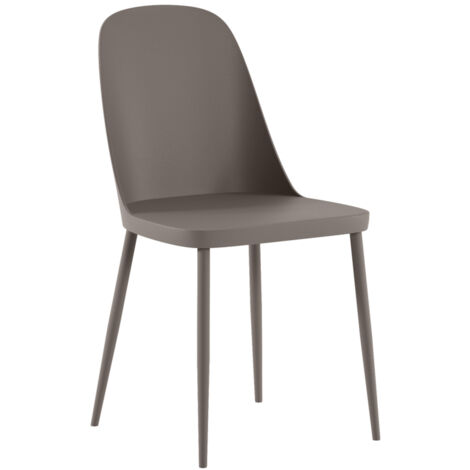 Lot de 4 chaises en polypropylène - Tamara - 46cm x 55cm x 80cm (1/5)
