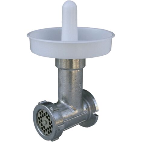 Hachoir à viande professionnel en aluminium – Puissance 1200W – Hélice en fonte auto-affûtante – Plaque acier trempé 6mm – Reber