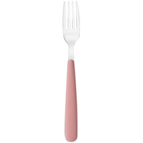 Fourchette de table en acier inoxydable rose