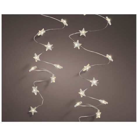 Guirlande lumineuse à piles avec 40 LED et petites étoiles (1/5)
