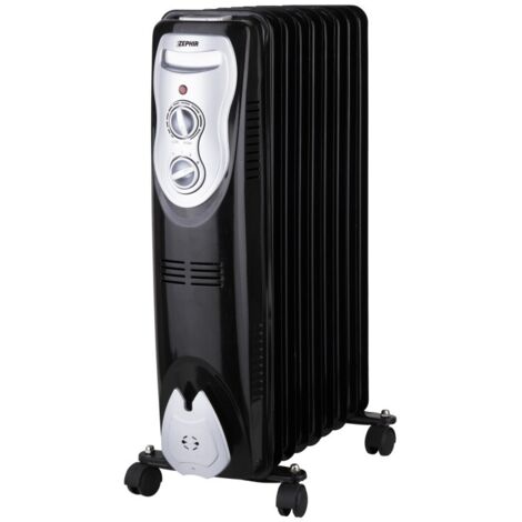 REFROIDISSEUR D'HUILE À 9 ÉLÉMENTS ÉLECTRIQUES 800/1200/2000W AVEC LAMPE DE FONCTIONNEMENT ET DISPOSITIF ANTI-BASCULEMENT ZRA1519