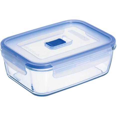 Conteneur rectangulaire Purebox avec couvercle en verre 20x15 cm 122 cl