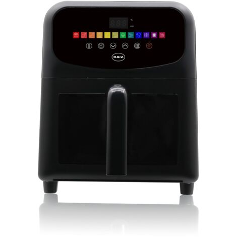 Friteuse à air bioclimatique 6 l 1500–1700 w avec écran tactile et 12 programmes