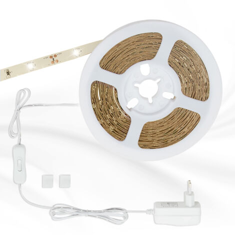 Bande LED de 5 mètres de long, 3000k 1080lm