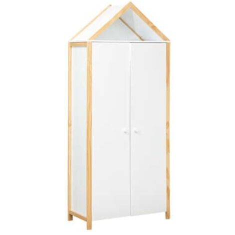 Armoire enfant Kima 86x204,5cm blanc - Atmosphera créateur d'intérieur