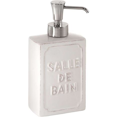 Distributeur de savon Vivienne blanc 8,7 x 6 x 18 cm (1/5)