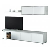 KIT PARETE ATTREZZATA ALIDA 41X200XH43 CM BCO CEM.
