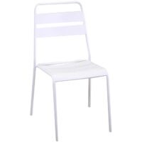 Chaise Rovigo en aluminium blanc