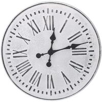 Horloge en métal noir et blanc cmø48x4,5