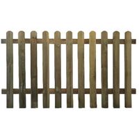 Clôture tablette 180x100 cm – Barres imprégnées en autoclave – Résistante aux intempéries et parasites – Pour délimitation de jardins – Losa Esterni Da Vivere