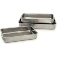 Realterm Plat à Rôtir Rectangulaire Inox 40 X 29 Cm Gnali