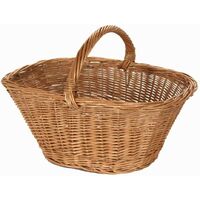 Panier en osier européen giovanni 1 ovale 37x24h17/30 cm