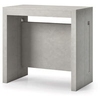 Table console transformable en béton