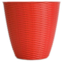Cache-pot - PAGLIA - D 29 x H 27 cm - Rouge - Livraison gratuite
