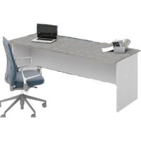 Scrivania da ufficio colore Cemento H74x200x80cm