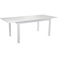 Table blanche extensible en aluminium Sullivan