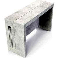 Table console transformable en béton
