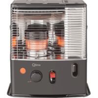 Qlima – Chauffage à combustible liquide 2,4 kW – Pour espaces jusqu'à 85 m3 – Fonctionne sans électricité – Aucune installation requise