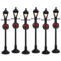 Lemax Lampadaire Lanterne À Gaz Lot De 6