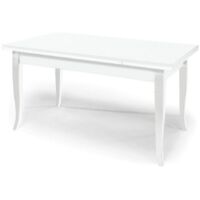 Table extensible blanche 140x80
