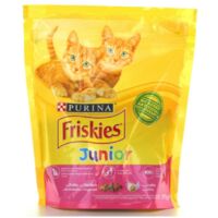 Friskies junior cats croquettes poulet, légumes et lait Purina 375 grammes