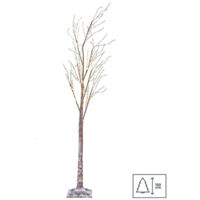 Arbre de Noël enneigé de 150 cm avec lumières LED