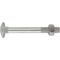 Bullone zincato testa tonda 10 x 35