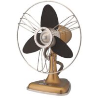 Ventilateur de table 30 cm caramel vintage