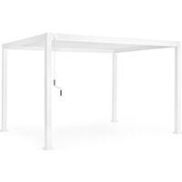 Pergola bioclimatique Ocean 600x300x250 cm blanche