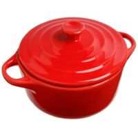 Plat céramique pour pâtisserie desserts, plats - Ø 10 cm, couleur rouge, 200 ml