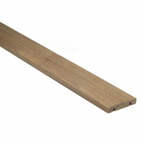 Lame de terrasse en ipé sec séchoir clipsable 1500mm – 21x120mm – 1 face bombée – Résistante aux intempéries et aux insectes - 21-120-1500mm