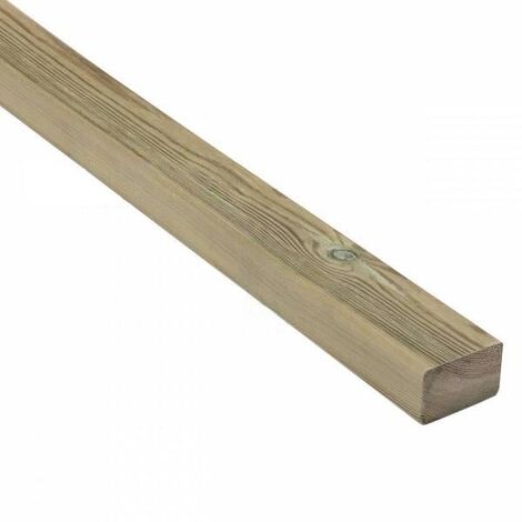 Lambourde en pin traité classe 4 vert 45x70mm – Longueur 2400mm – Pour terrasses durables et structures solides