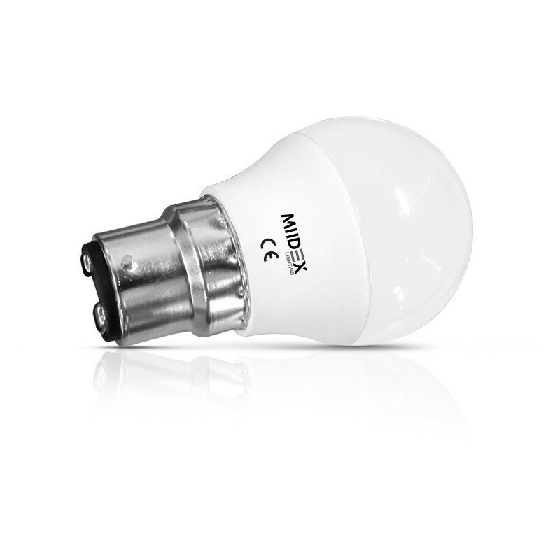 Ampoule LED B22 1W,Ampoule à Baïonnette Mini Globe Golfball B22