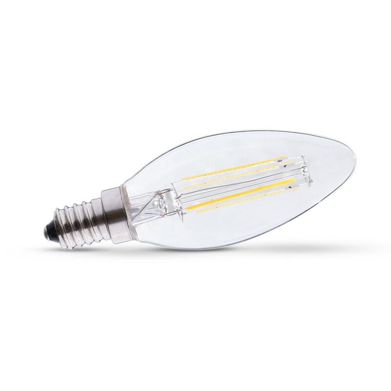 Ampoule filament LED flamme Opaque - E14 - BA35 - 4 W - SMD Epistar -  Ecolife Lighting®