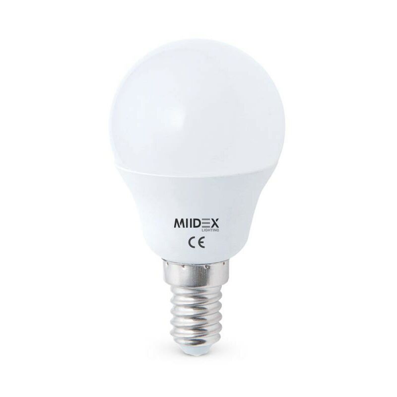 Ampoule LED DILI - E14 - Intensité moyenne - Blanc neutre - 6W / 4000K /  520lm - P45 - Verre blanc opaque