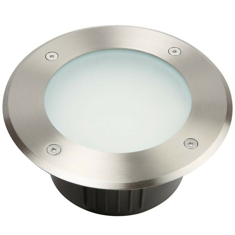 Spot extérieur encastrable LED Aluminium rond D.130 IP 67 Blanc