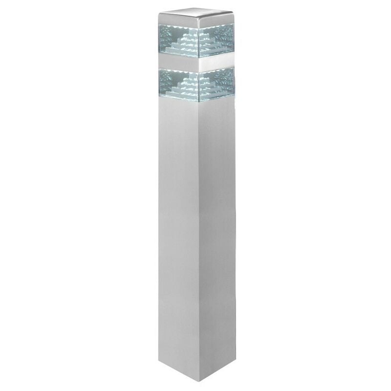 Borne Pyramide Inox 32 LED SMD 9W 60cm Lumihome®  Inox - blanc-neutre-4000k